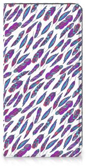 B2Ctelecom Flip Cover Samsung Galaxy S20 FE Telefoonhoesje Feathers Color