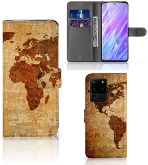 B2Ctelecom Flip Cover Samsung Galaxy S20 Ultra Wereldkaart