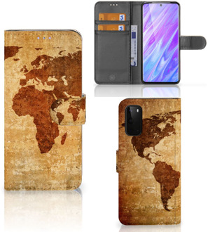 B2Ctelecom Flip Cover Samsung Galaxy S20 Wereldkaart