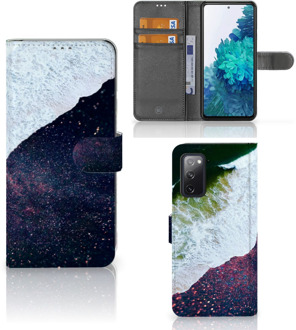 B2Ctelecom Flip Cover Samsung Galaxy S20FE Telefoon Hoesje Sea in Space