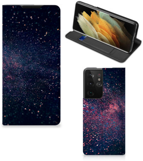 B2Ctelecom Flip Cover Samsung Galaxy S21 Ultra Smart Cover Hoesje Stars