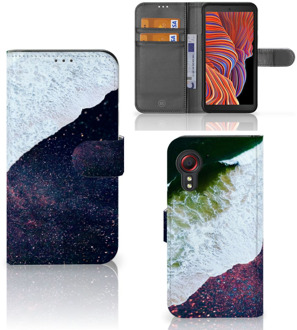 B2Ctelecom Flip Cover Samsung Galaxy Xcover 5 Telefoon Hoesje Sea in Space