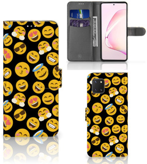 B2Ctelecom Flip Cover Samsung Note 10 Lite Telefoon Hoesje Emoji