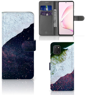 B2Ctelecom Flip Cover Samsung Note 10 Lite Telefoon Hoesje Sea in Space