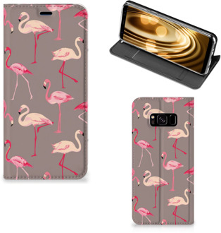 B2Ctelecom Flip cover Samsung S8 Flamingo