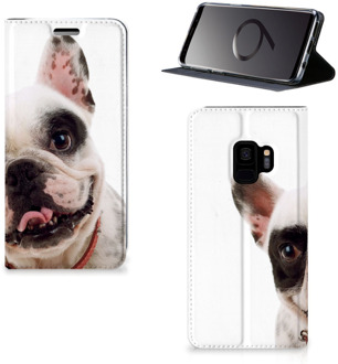 B2Ctelecom Flip Cover Samsung S9 Franse Bulldog