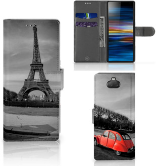 B2Ctelecom Flip Cover Sony Xperia 10  Eiffeltoren Parijs