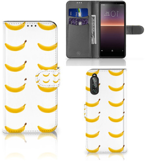 B2Ctelecom Flip Cover Sony Xperia 10 II Telefoon Hoesje Banana