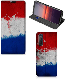 B2Ctelecom Flip Cover Sony Xperia 5 II Telefoonhoesje Nederlandse Vlag