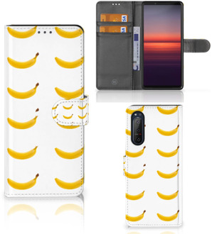 B2Ctelecom Flip Cover Sony Xperia 5II Telefoon Hoesje Banana