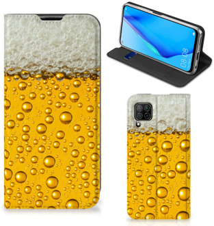 B2Ctelecom Flip Cover Valentijn Cadeautje hem Huawei P40 Lite Telefoonhoesje Bier