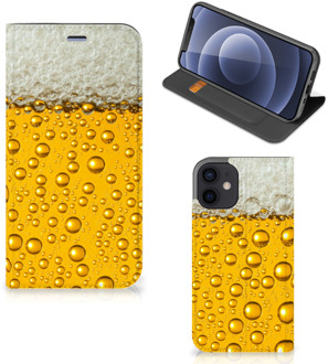 B2Ctelecom Flip Cover Valentijn Cadeautje hem iPhone 12 Mini Telefoonhoesje Bier