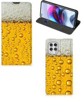 B2Ctelecom Flip Cover Valentijn Cadeautje hem Motorola Moto G100 Telefoonhoesje Bier