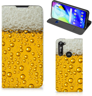 B2Ctelecom Flip Cover Valentijn Cadeautje hem Motorola Moto G8 Power Telefoonhoesje Bier