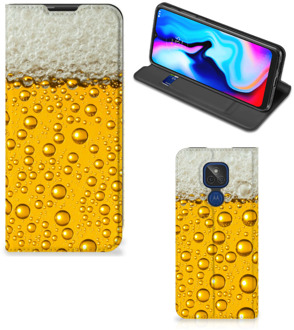 B2Ctelecom Flip Cover Valentijn Cadeautje hem Motorola Moto G9 Play Telefoonhoesje Bier