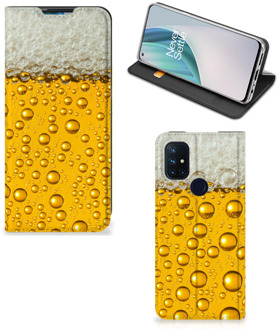 B2Ctelecom Flip Cover Valentijn Cadeautje hem OnePlus Nord N10 5G Telefoonhoesje Bier