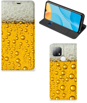 B2Ctelecom Flip Cover Valentijn Cadeautje hem OPPO A15 Telefoonhoesje Bier