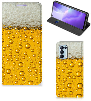 B2Ctelecom Flip Cover Valentijn Cadeautje hem OPPO Find X3 Lite Telefoonhoesje Bier