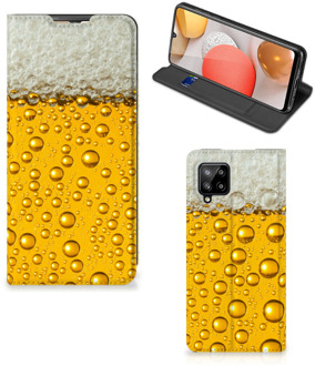 B2Ctelecom Flip Cover Valentijn Cadeautje hem Samsung Galaxy A42 Telefoonhoesje Bier