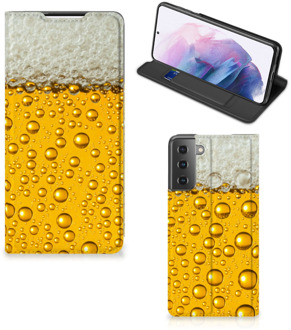 B2Ctelecom Flip Cover Valentijn Cadeautje hem Samsung Galaxy S21 Plus Telefoonhoesje Bier