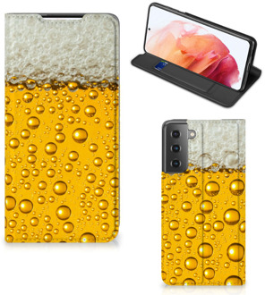 B2Ctelecom Flip Cover Valentijn Cadeautje hem Samsung Galaxy S21 Telefoonhoesje Bier