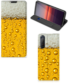 B2Ctelecom Flip Cover Valentijn Cadeautje hem Sony Xperia 5 II Telefoonhoesje Bier