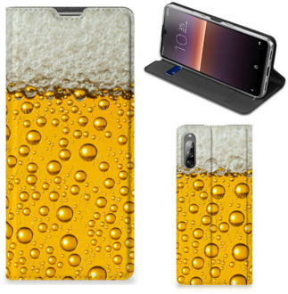 B2Ctelecom Flip Cover Valentijn Cadeautje hem Sony Xperia L4 Telefoonhoesje Bier