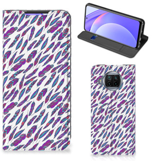 B2Ctelecom Flip Cover Xiaomi Mi 10T Lite Telefoonhoesje Feathers Color