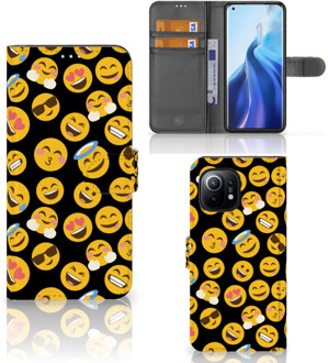 B2Ctelecom Flip Cover Xiaomi Mi 11 Telefoon Hoesje Emoji