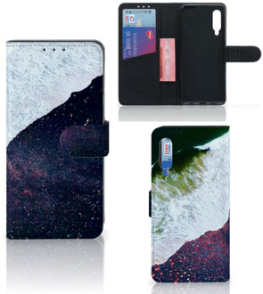 B2Ctelecom Flip Cover Xiaomi Mi 9 Telefoon Hoesje Sea in Space