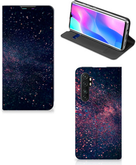 B2Ctelecom Flip Cover Xiaomi Mi Note 10 Lite Smart Cover Hoesje Stars