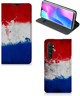 B2Ctelecom Flip Cover Xiaomi Mi Note 10 Lite Telefoonhoesje Nederlandse Vlag