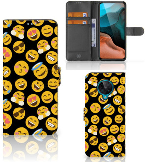 B2Ctelecom Flip Cover Xiaomi Poco F2 Pro Telefoon Hoesje Emoji