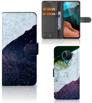 B2Ctelecom Flip Cover Xiaomi Poco F2 Pro Telefoon Hoesje Sea in Space