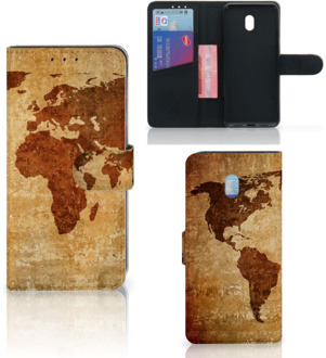 B2Ctelecom Flip Cover Xiaomi Redmi 8A Wereldkaart