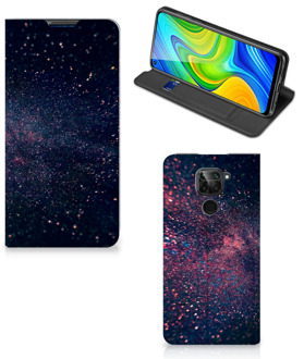 B2Ctelecom Flip Cover Xiaomi Redmi Note 9 Smart Cover Hoesje Stars