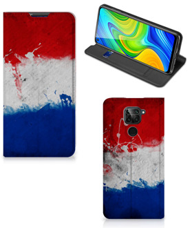 B2Ctelecom Flip Cover Xiaomi Redmi Note 9 Telefoonhoesje Nederlandse Vlag