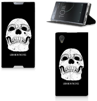 B2Ctelecom Flip Cover Xperia L1 Skull Eyes