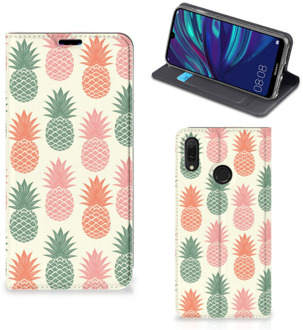 B2Ctelecom Flip Style Cover Huawei Y7 hoesje Y7 Pro (2019) Ananas