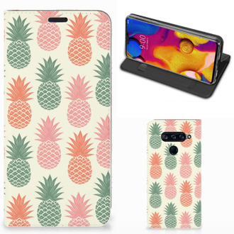 B2Ctelecom Flip Style Cover LG V40 Thinq Ananas