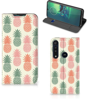 B2Ctelecom Flip Style Cover Motorola G8 Plus Ananas