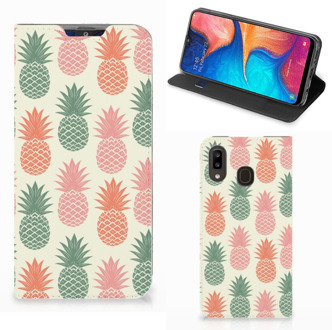 B2Ctelecom Flip Style Cover Samsung Galaxy A30 Ananas