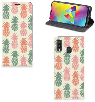 B2Ctelecom Flip Style Cover Samsung Galaxy M20 Ananas