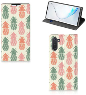 B2Ctelecom Flip Style Cover Samsung Galaxy Note 10 Ananas