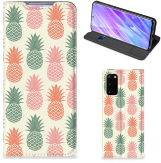 B2Ctelecom Flip Style Cover Samsung Galaxy S20 Ananas