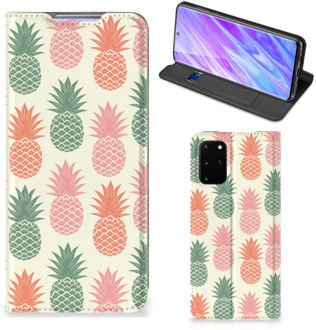 B2Ctelecom Flip Style Cover Samsung Galaxy S20 Plus Ananas