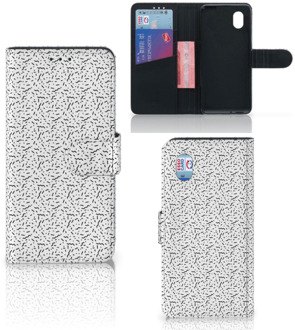 B2Ctelecom Flipcase Alcatel 1B (2020) Telefoon Hoesje Stripes Dots