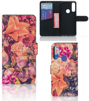 B2Ctelecom Flipcase Alcatel 1S 2020 Telefoon Hoesje Cadeau voor Moeder Bosje Bloemen