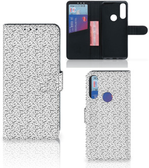 B2Ctelecom Flipcase Alcatel 1S 2020 Telefoon Hoesje Stripes Dots