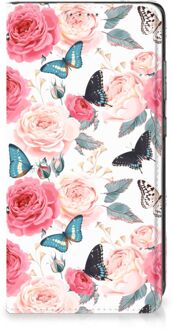 B2Ctelecom Flipcase Cadeautjes voor Moederdag Samsung Galaxy A52 Smartphone Hoesje Butterfly Roses